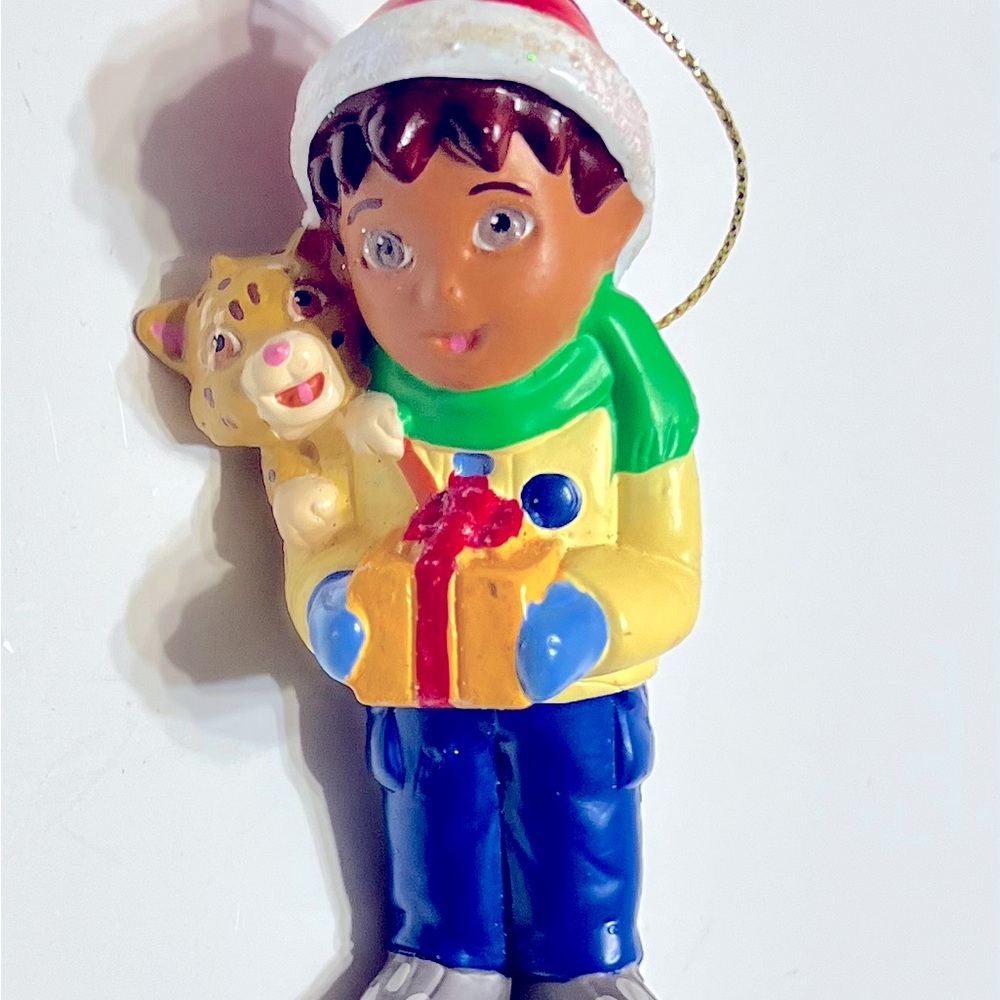 Kurt Adler Yellow and Blue Holiday Ornaments